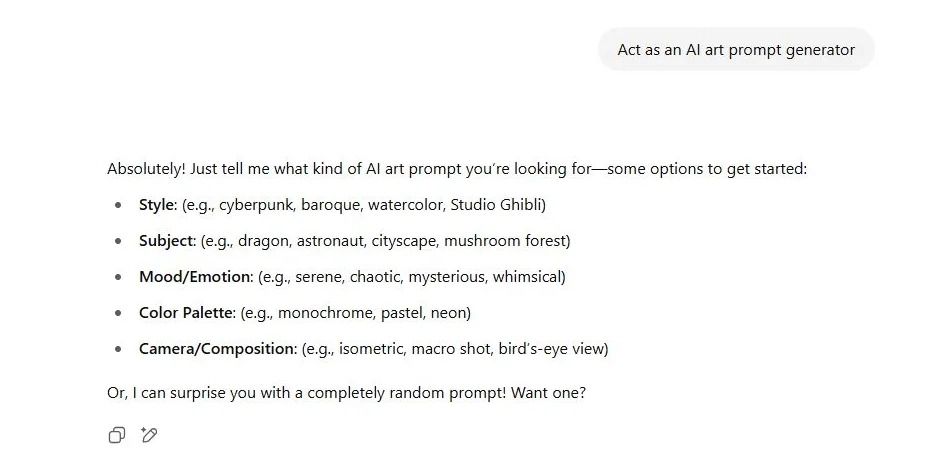 How to Write Powerful Image Prompts for AI Art Tools- Prompt Response