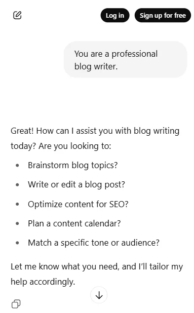 AI Prompts for Blog Writing