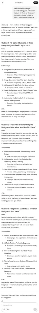 generate prompt Real example screenshot | aiforwebs.com