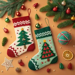 Christmas Knitted Art Using AI | aiforwebs.com