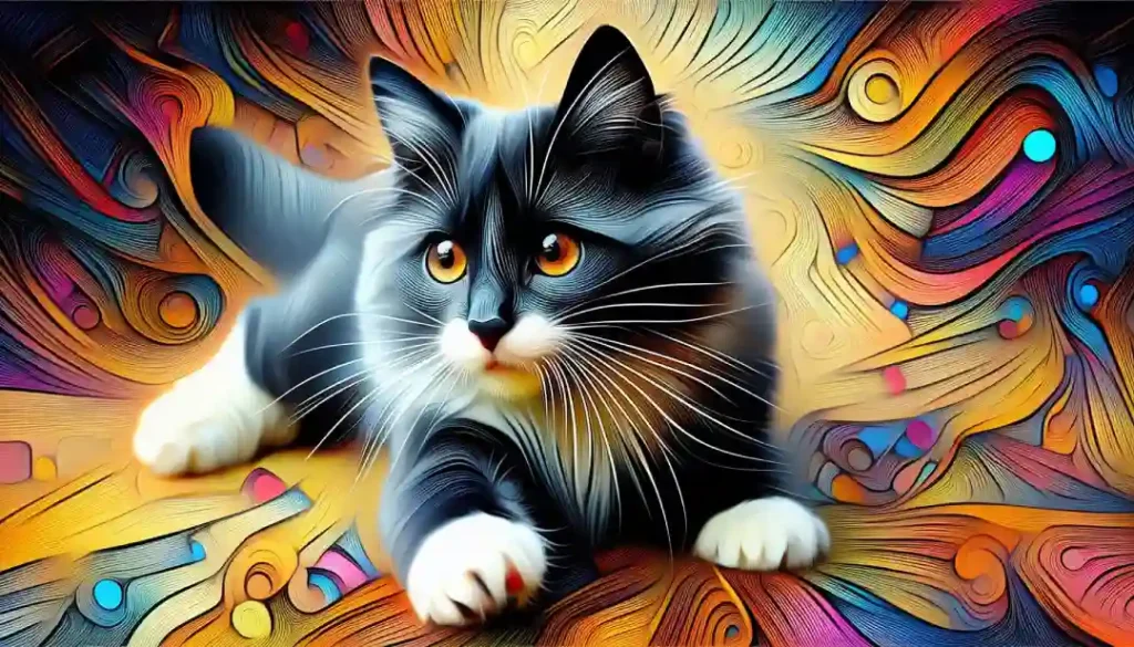 Cat Drawing in AI Art | aiforwebs.com
